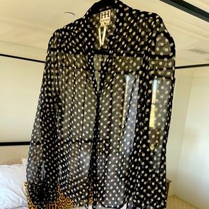 Haute Hippy, black and white polkadot blouse